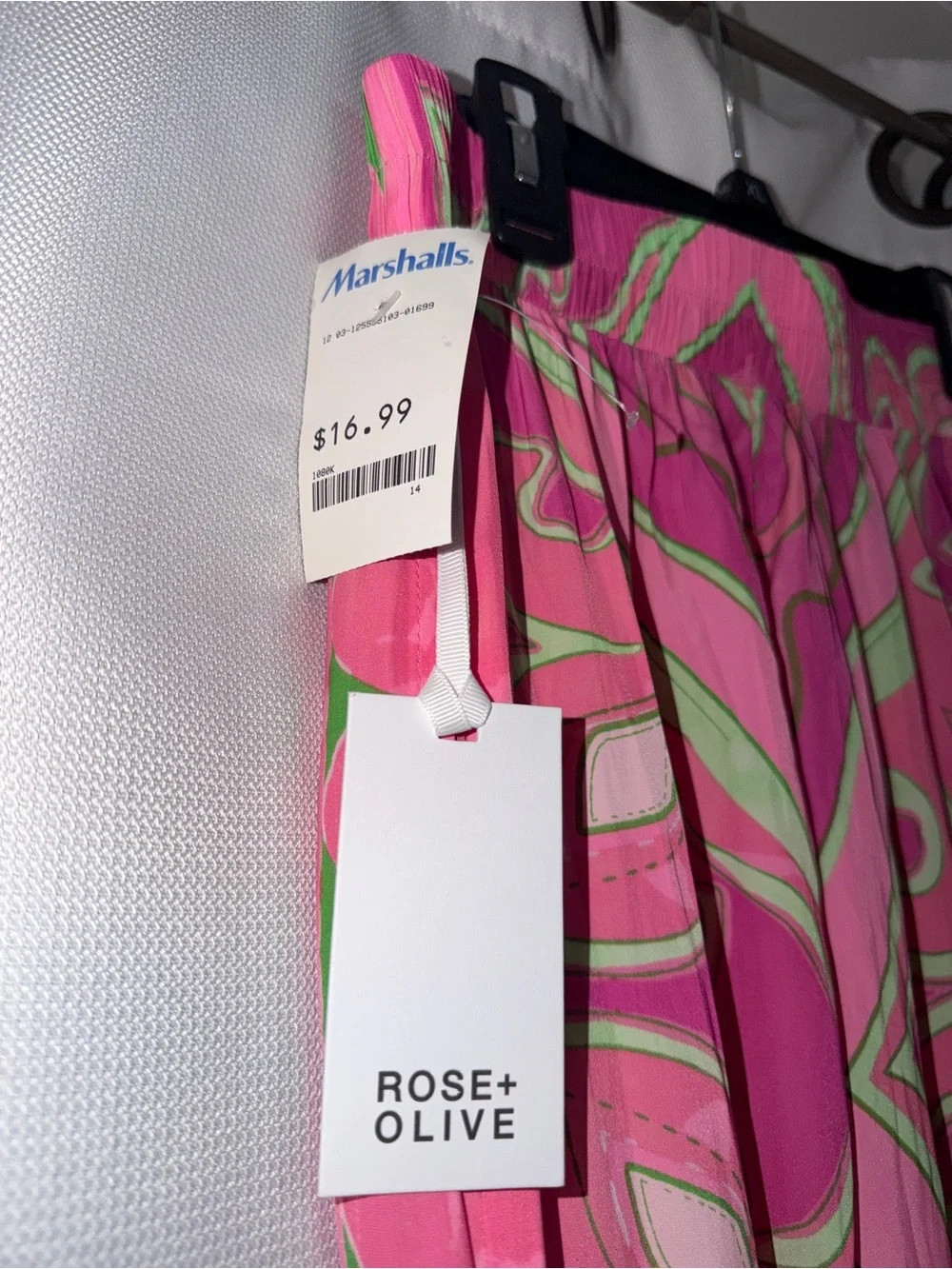 Rose + Olive Pink Patterned Flowy Pants (New with Tags!!)
